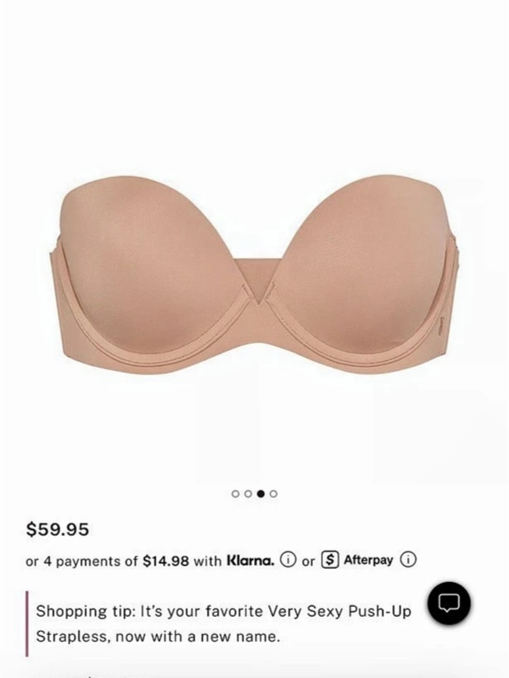 Invisible by Victoria's Secret Push-Up Strapless Bra